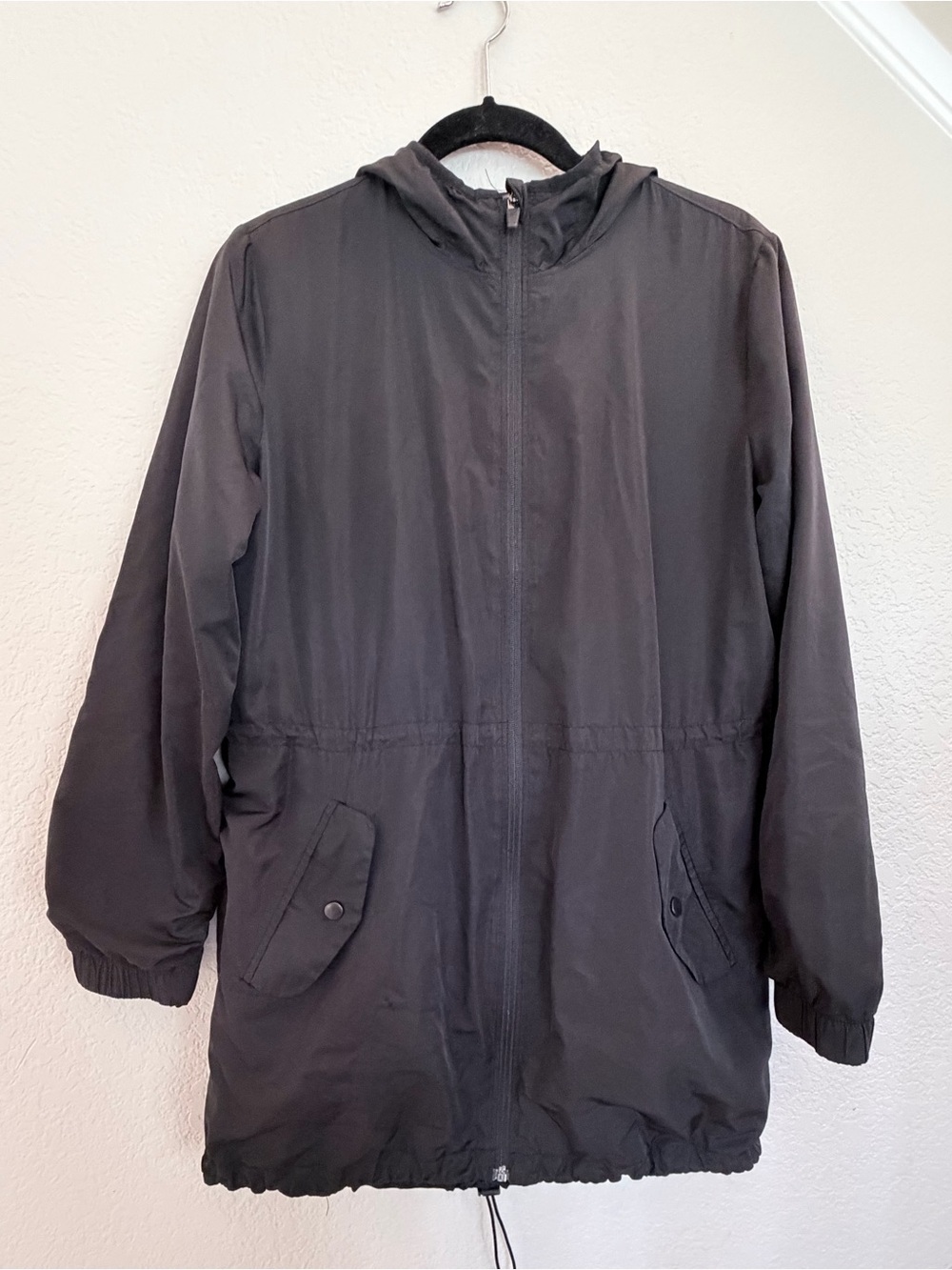Old Navy Active Hooded Windbreaker Jacket | Gray | Size M